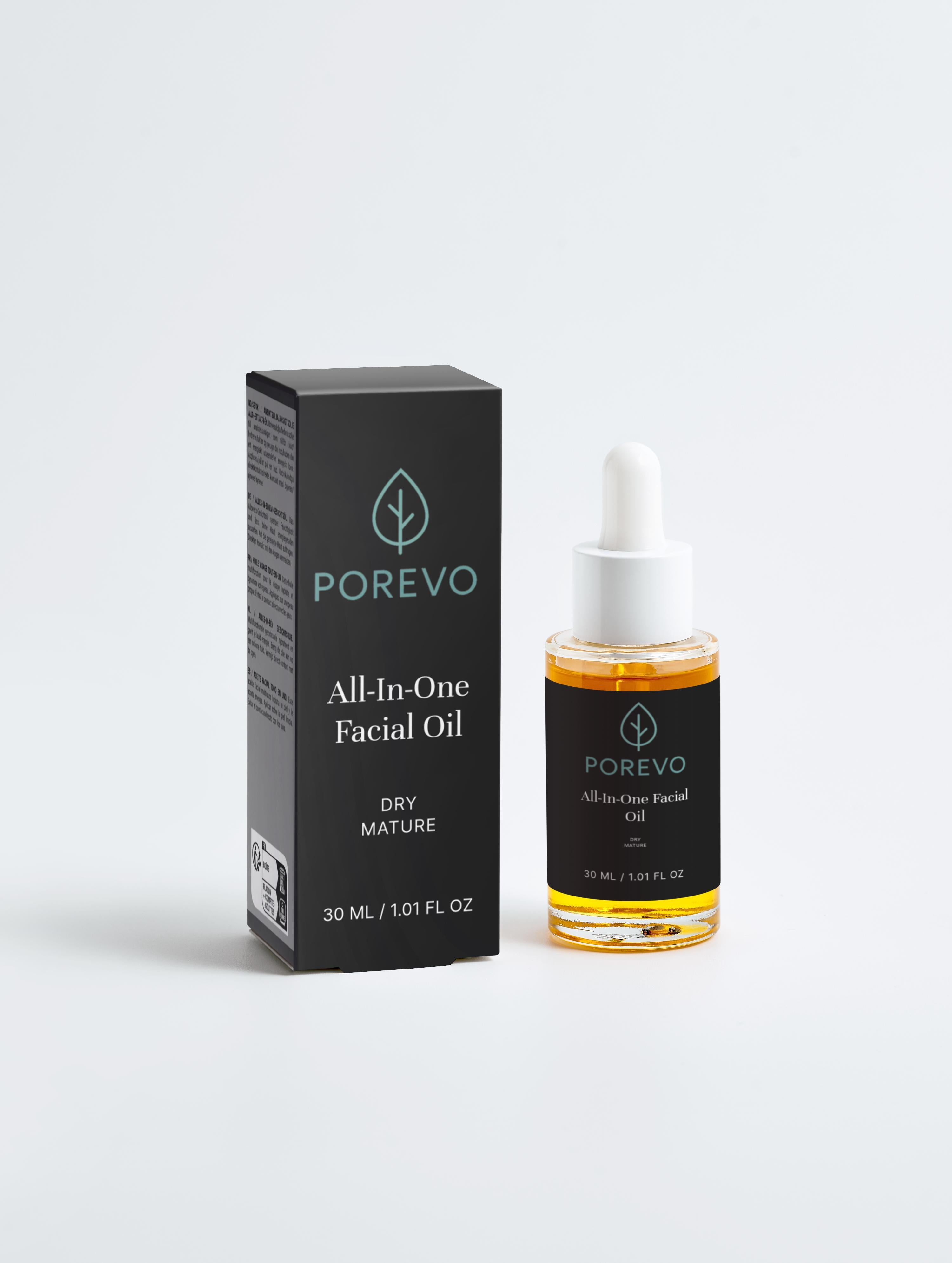 Porevo All-In-One Facial Oil – Natürlich strahlende Haut, jeden Tag
