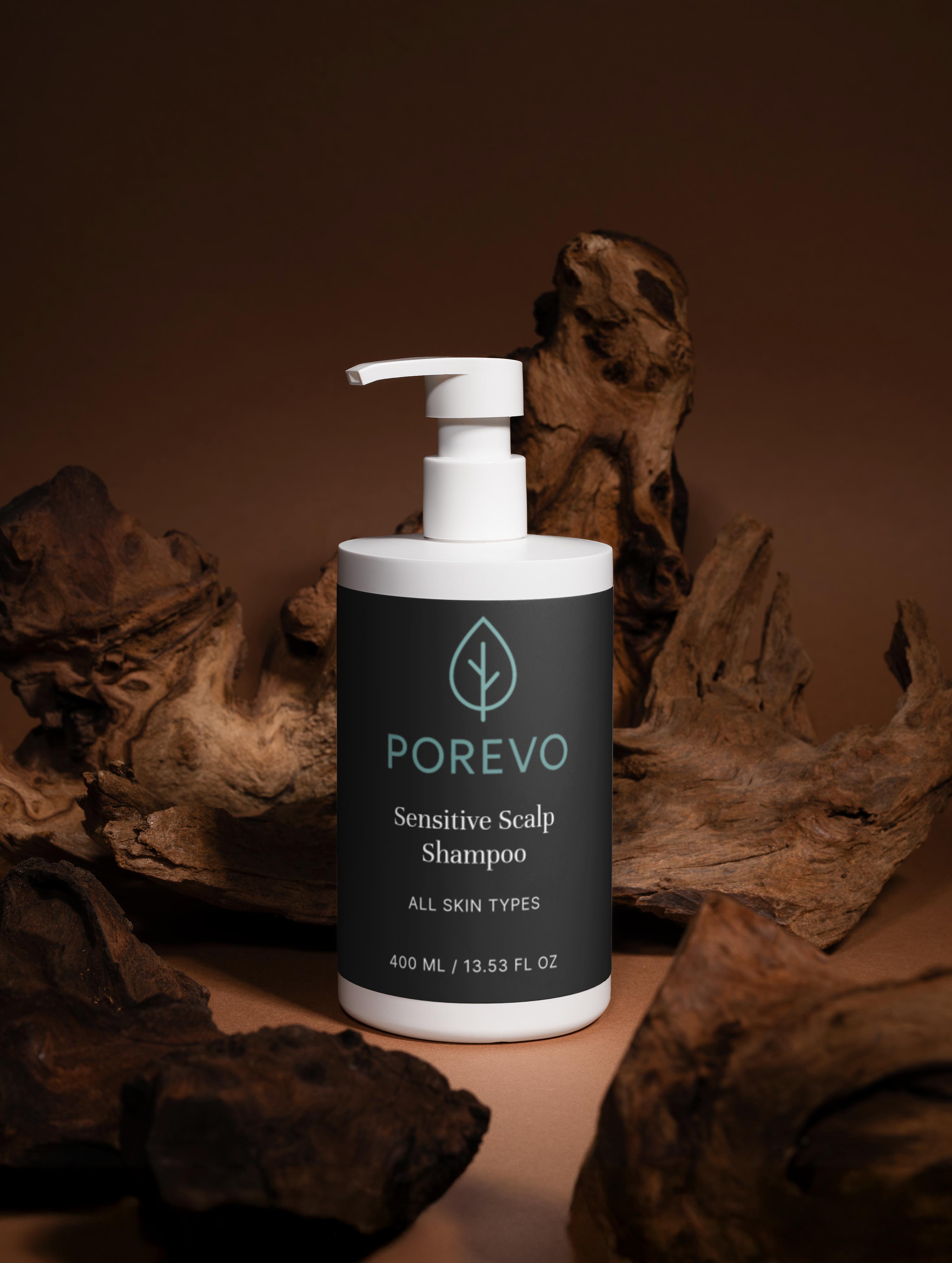 Porevo Sensitive Scalp Shampoo – Sanfte Reinigung. Spürbare Balance.