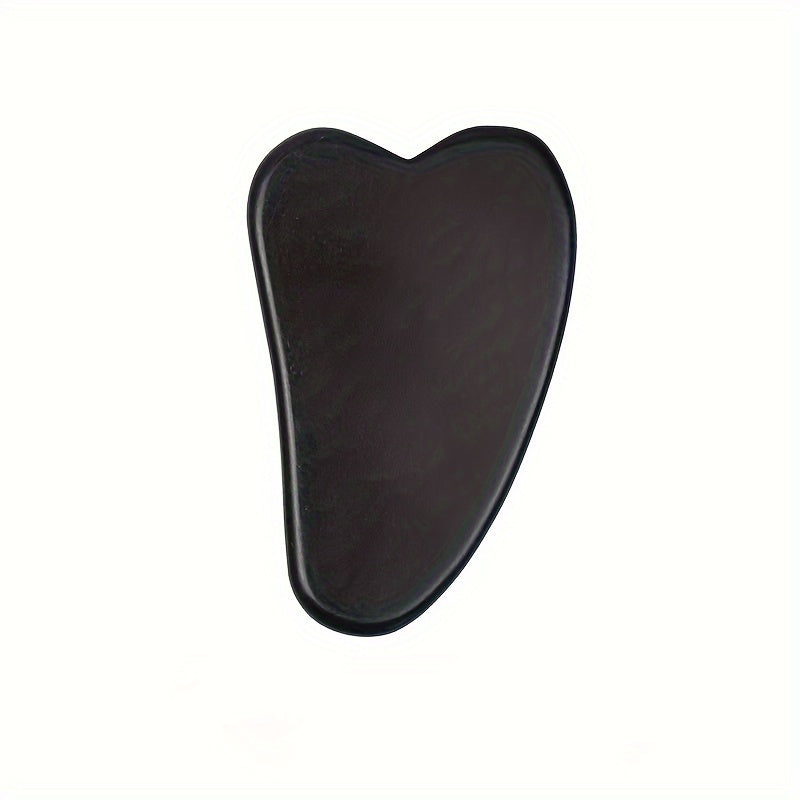 Eleganter Schwarzer Jade-Gesichts-Massage-Roller & Gua Sha Set